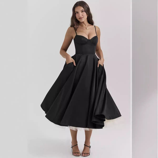 YLIANA | שמלת מידי קיץ רומנטית
