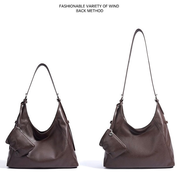תיק צד עור אמיתי ניוורה™ - סגנון יוקרתי מינימליסטי ליום-יום